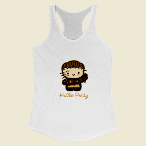 Hello Posty Hello Kitty Post Malone Women Racerback Tank Top