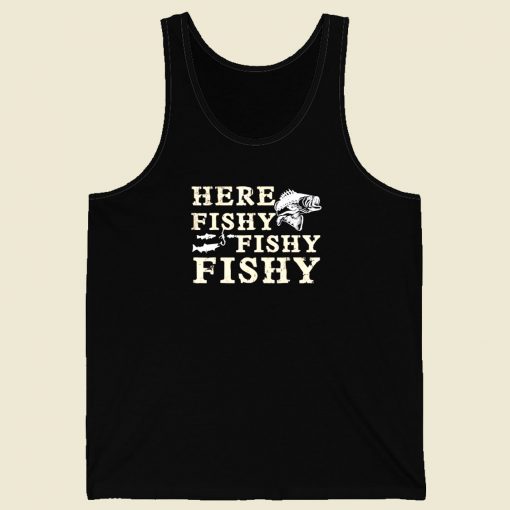 Here Fishy Fishy Fishy Men Tank Top