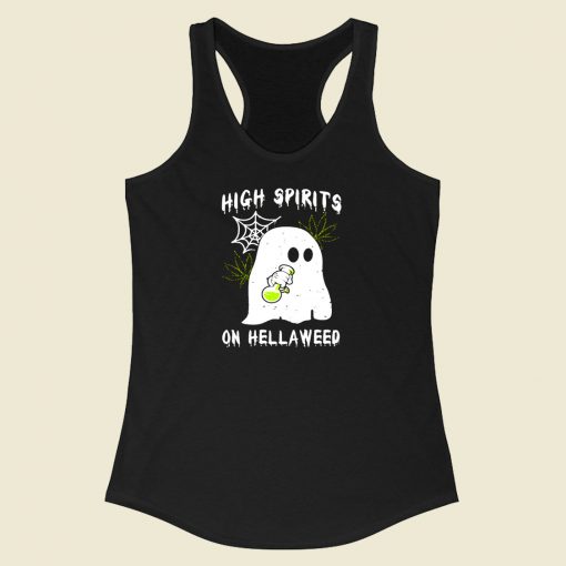 High Spirits On Hellaweed Racerback Tank Top Style