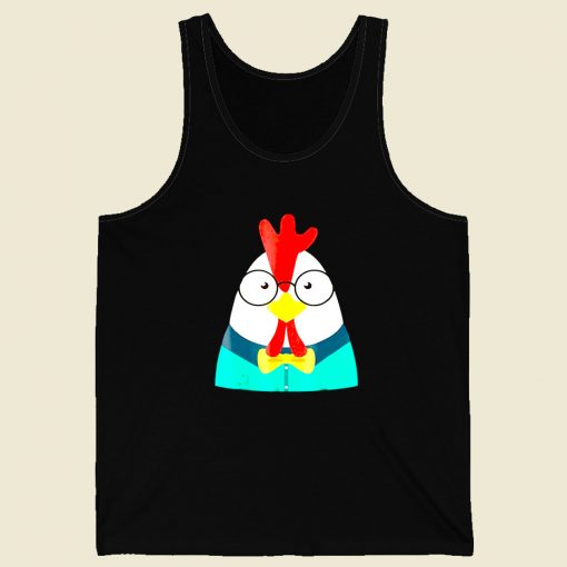 Hipster Chicken Men Tank Top