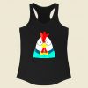 Hipster Chicken Racerback Tank Top Style