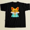 Hipster Fox 80s Men T Shirt