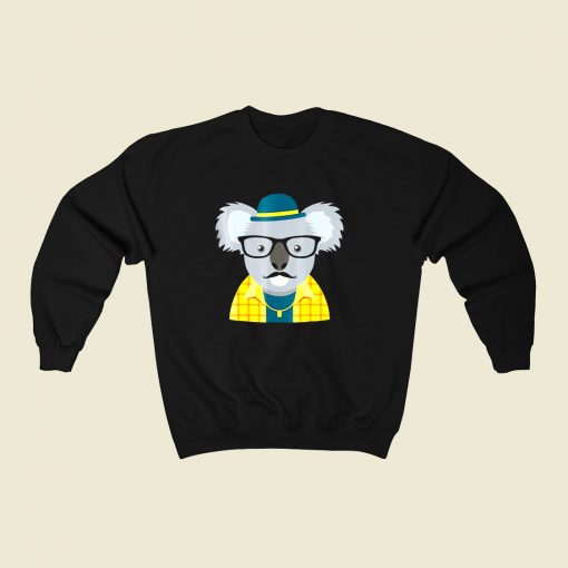 Hipster Koala Bear 80s Fashionable Sweatshirt