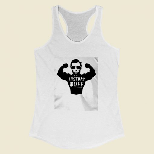 History Buff Strong Abraham Lincoln Women Racerback Tank Top