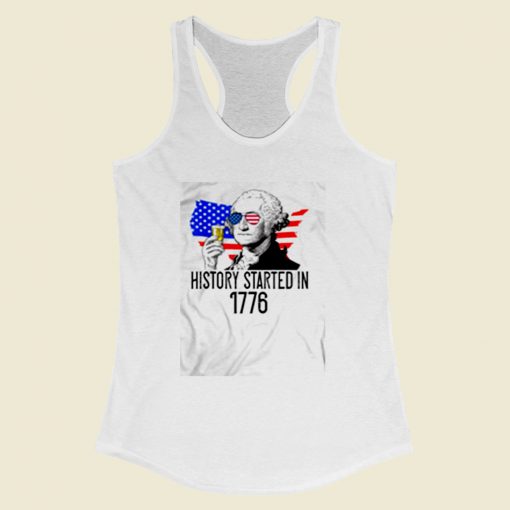 History Started In 1776 Women Racerback Tank Top