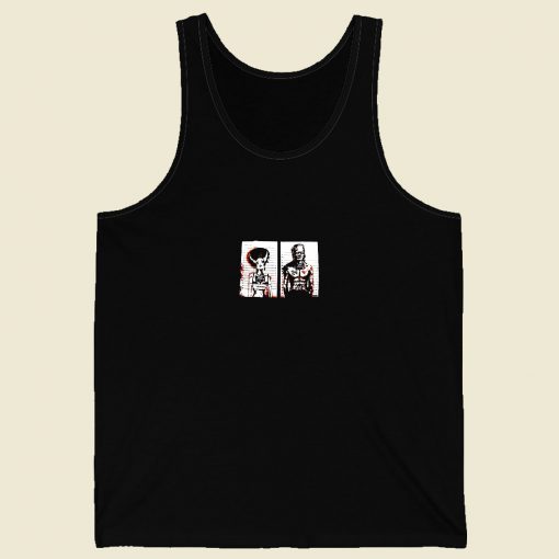 Horror Movie Bride Mug Shot Men Tank Top