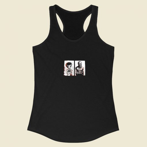 Horror Movie Bride Mug Shot Racerback Tank Top Style