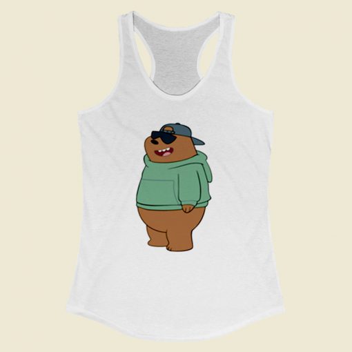 Hype Bear Style Women Racerback Tank Top