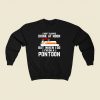 I Always Drink At Noon But When I Do Im On Pontoon 80s Fashionable Sweatshirt