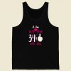 I Am 34 Plus Middle Finger 35th Birthday Men Tank Top