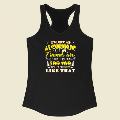 I Am Not An Alcoholic Racerback Tank Top Style