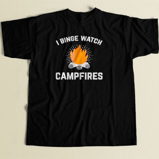 I Binge Watch Campfires 80s Men T Shirt