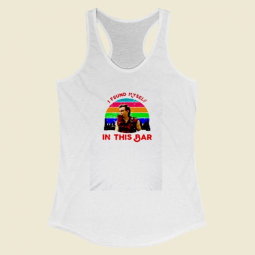 I Found Myself In This Bar Women Racerback Tank Top