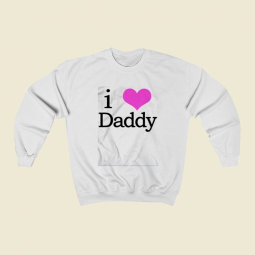 I Heart Daddy Christmas Sweatshirt Style