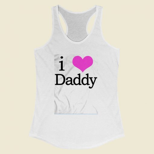 I Heart Daddy Women Racerback Tank Top