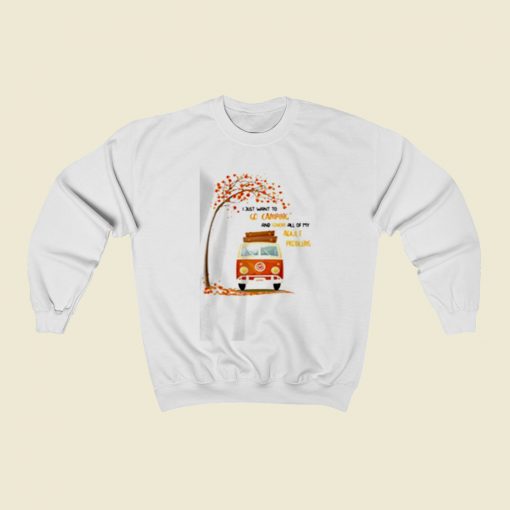 I Just Want To Go Camping Christmas Sweatshirt Style