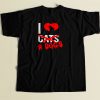 I Love Dogs 80s Men T Shirt