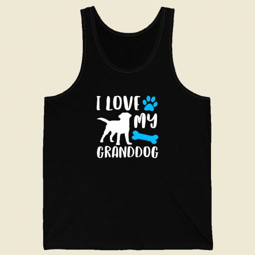 I Love My Granddog Men Tank Top