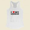 I Love My Lineman Women Racerback Tank Top