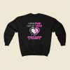 I Wear Pink For My Nini 80s Fashionable Sweatshirt