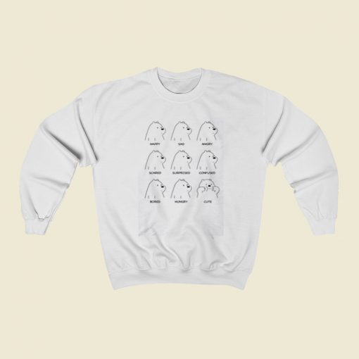 Ice Bear Moods Christmas Sweatshirt Style