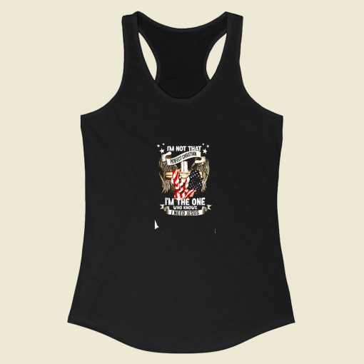 Im Not That Perfect Christian Racerback Tank Top Style