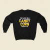 Im With Candy Corn 80s Fashionable Sweatshirt