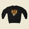 Im With The Shrimp 80s Fashionable Sweatshirt