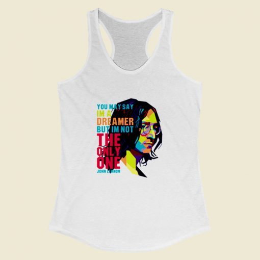 Imagine Tribute Lennon Women Racerback Tank Top