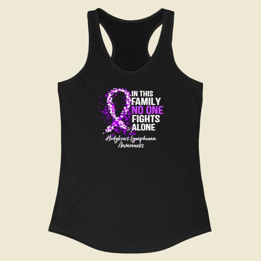 In This Family No One Fights Alone Racerback Tank Top Style