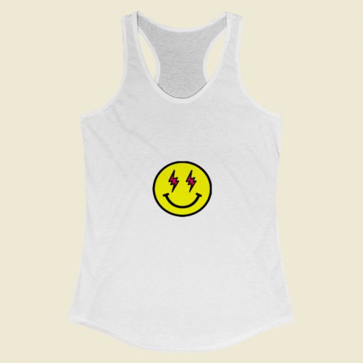 J Balvin Energia Smiling Face Women Racerback Tank Top