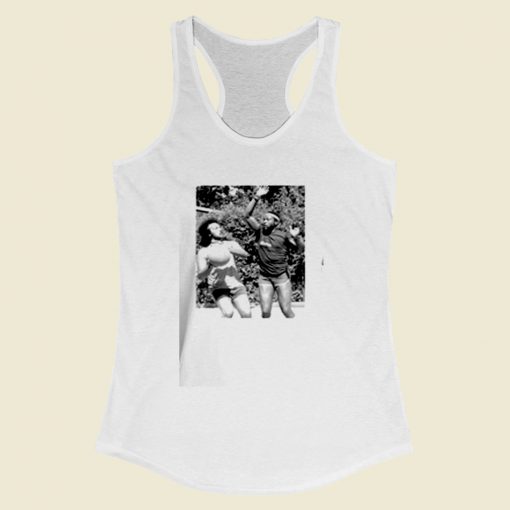 Jesse Jackson Marvin Gaye Basketball Women Racerback Tank Top