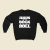 Jesus Is My Rock And Thats How I Roll 80s Fashionable Sweatshirt