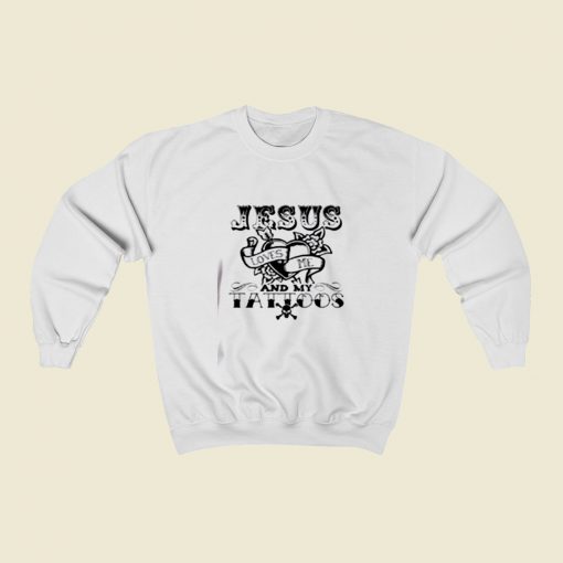 Jesus Loves Me And My Tattoos Christmas Sweatshirt Style