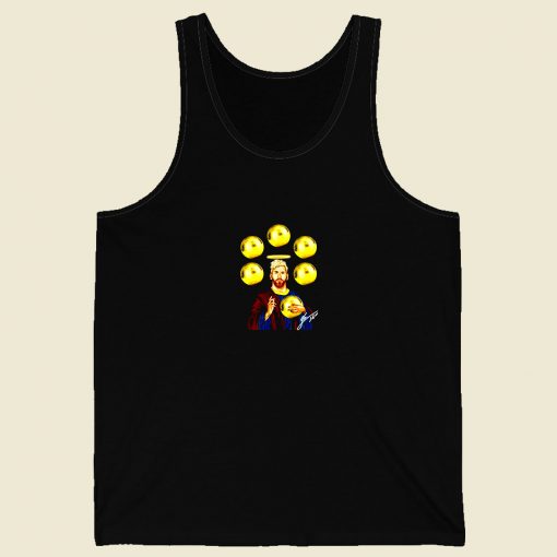 Jesus Messi Six Golden Ball Men Tank Top