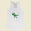 Jesus Riding A Dinosaur Women Racerback Tank Top