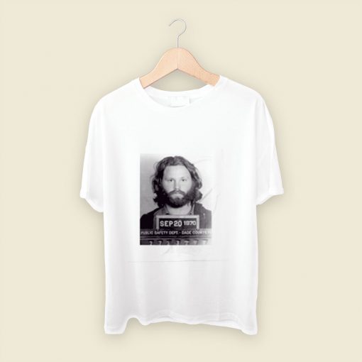 Jim Morrison Mugshot Men T Shirt Style