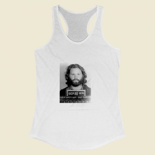 Jim Morrison Mugshot Women Racerback Tank Top