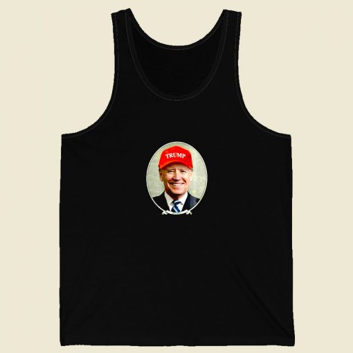 Joe Biden Wearing Hat Men Tank Top