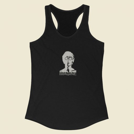 John Lennon Imagine Racerback Tank Top Style