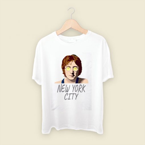 John Lennon New York City Men T Shirt Style