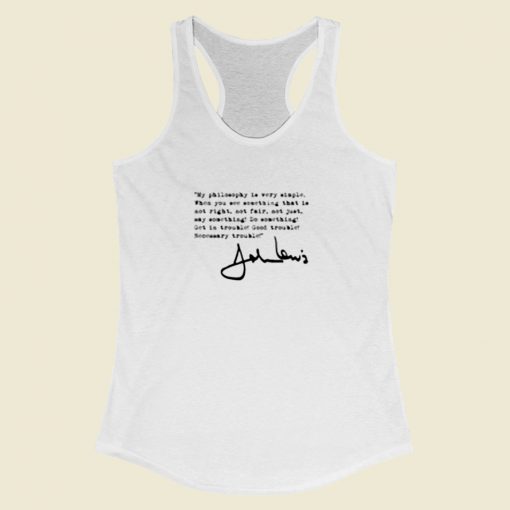 John Lewis Good Trouble Women Racerback Tank Top