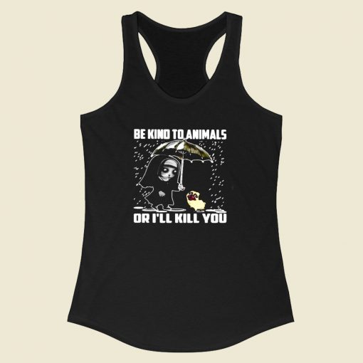 John Wick Be Kind To Animals Racerback Tank Top Style