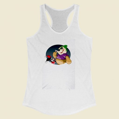 Joking With Pooh Women Racerback Tank Top