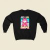 Just A Girl Who Loves Anime 80s Fashionable Sweatshirt