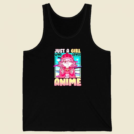 Just A Girl Who Loves Anime Men Tank Top