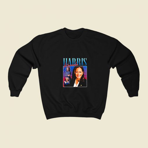 Kamala Harris Homage 80s Fashionable Sweatshirt