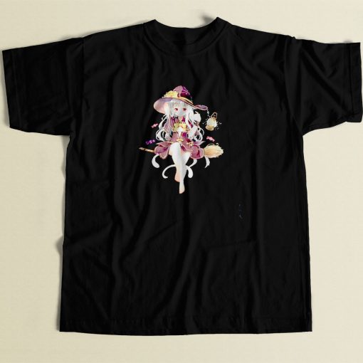 Kawaii Witch Anime Girl 80s Men T Shirt