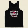 Keep Calm And Love Disc Golf Men Tank Top