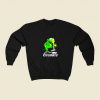 Kermit The Frog Doing Coke 80s Fashionable Sweatshirt